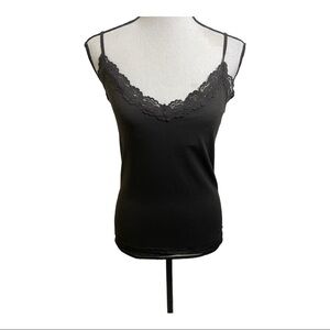 Laundry by shelli Segal lace v-neck brown camisole tank. Size medium/Large